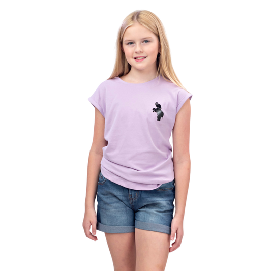 Girls Short Sleeve T-Shirt - Light Purple