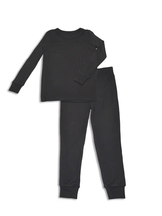 Toddler Bamboo Long Sleeve Pajama Set - Dark Grey