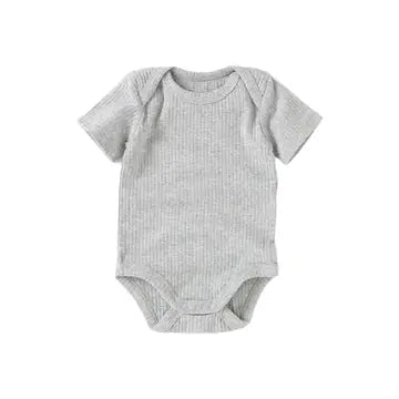 Baby Onesie Organic - Ribbed Grey